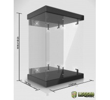 Master Light House Acrylic Display Case with Lighting for 1/6 Action Figures (black)